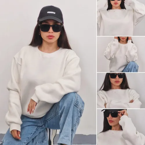 Buzo Mujer Algodón Frisa Cuello Redondo Dama Calidad Urbano