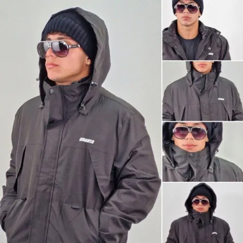 Campera Hombre Parka 2 En 1 Rompeviento + Canelon Abrigada