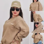 Buzo Mujer Algodón Frisa Cuello Redondo Dama Calidad Urbano